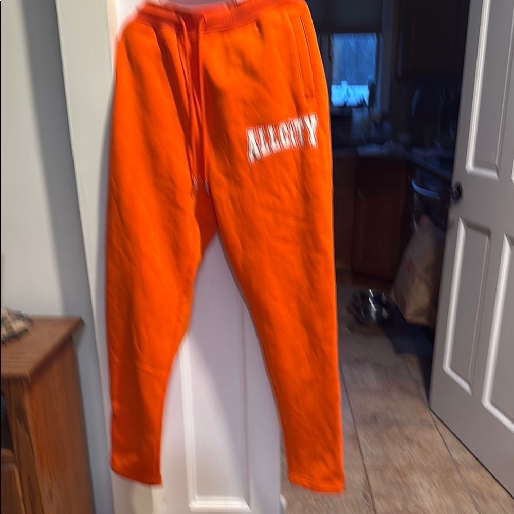 All City by Just Don Vibrant Orange Sweatpants for Casual Comfort Men’s Joggers
